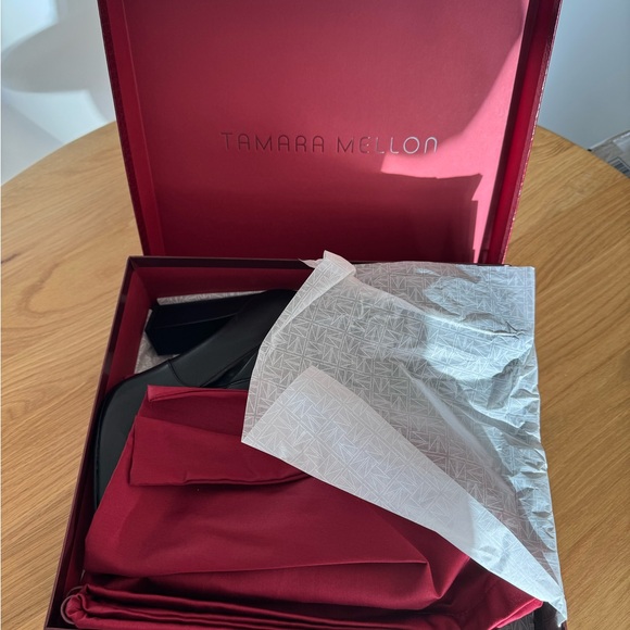 Tamara Mellon Helmut stretch leather knee high boot black 41 - Picture 7 of 7